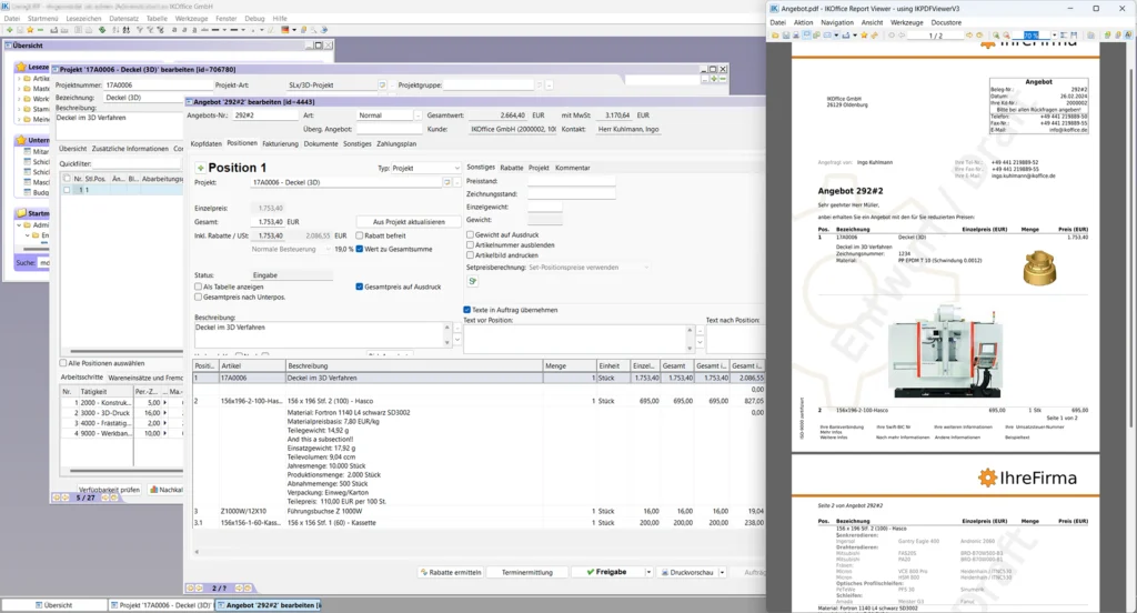UI elemente des MoldManagers